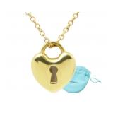 18K Gold Tiffany & Co. Heart Padlock Necklace