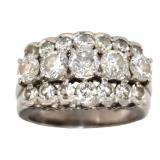 Platinum 3.00 ct Brilliant Natural Diamond Ring