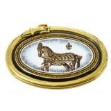 Hermes Enamel Horse Brooch