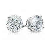 14kt Gold Brilliant 2.00 ct Diamond Stud Earrings