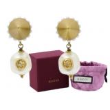 Gucci GG Pearl Dangle Earrings
