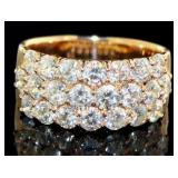 18kt Gold 3.00 ct Natural Diamond Ring