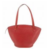 Louis Vuitton Red Saint Jacques Shopping Tote