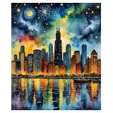 Chicago Starry Night LTD EDT Van Gogh Limited
