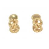 Christian Dior Gold Tone Clip On Earrings
