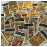 Random Custom Pikachu Gold Foil Pokemon Cards