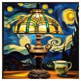 Stain Glass Lamp 4 LTD EDT Signed by Van Gogh Ltd