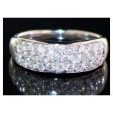 18kt White Gold 1.00 ct Natural Diamond Ring