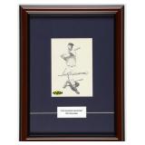 Autographed Ted Williams Art Display