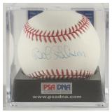 Autographed Bob Gibson OML Baseball Display