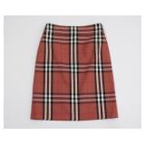 Burberry Teodora Check Mini Skirt Size 36