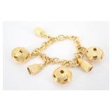 Celine Charm Gold Bracelet