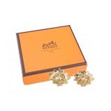 Hermes Sun Motif Clip-on Earrings