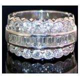 Platinum 3.00 ct Brilliant Natural Diamond Ring