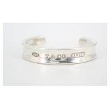 Tiffany and Co. 1837 Cuff Silver Bangle