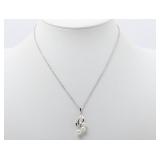 Mikimoto Pearl Silver Necklace