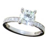 18kt Gold 2.23 ct TACORI Lab VS Diamond Ring