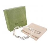 Gucci Interlocking G Silver Bracelet