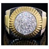 Men's Rolex Style 1.00 ct VS Lab Diamond Ring