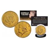 Donald Trump Official 24K Gold Plated Coin