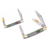 Steel Warrior Faux Abalone KNIFE DUO