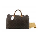 Louis Vuitton Monogram Speedy 35 Boston Bag