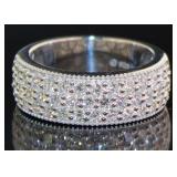 Round Brilliant 1.75 ct Pave' VS Lab Diamond Ring