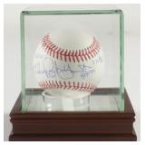 Autographed Robin Yount OML Baseball Display
