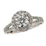 14k Gold 1.36 ct Round Brilliant Diamond Ring