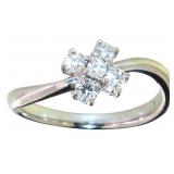 Platinum 1/3 ct Natural VS Brilliant Diamond Ring