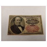 1874 United States 25 Cent Currency