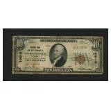 1929- Charlottesville, VA - $10 National Bank Note
