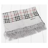 Burberry Nova Check Grey Silk Scarf