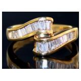 18kt Gold Brilliant Natural 3/5 ct VS Diamond Ring