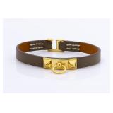Hermes Rival Leather Bracelet