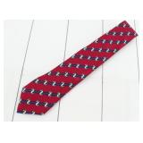 Hermes Horse Logo Tie 100% Silk