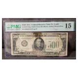 RARE 1934 - $500 Dollar Bill PMG