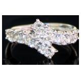 Platinum 1.00 ct Natural Brilliant Diamond Ring