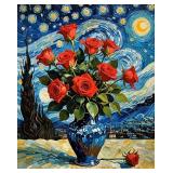 Starry Red Roses LTD Edition by Van Gogh LTD