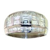 Platinum 3.00 ct Natural VS Diamond Ring