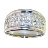 Platinum 1.00 ct Natural VS Brilliant Diamond Ring