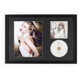 Autographed Taylor Swift CD Display