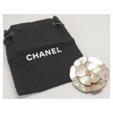 Chanel Coco Camelia Shell Brooch