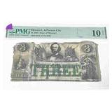 1862 - 3 Dollar Bill Jefferson City VERY RARE