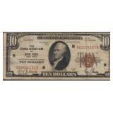 1929 New York $10 Federal Reserve Bank NOte