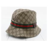 Gucci GG Supreme Web Sherry Line Hat Size L