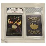 Pokï¿½mon Black Foil Custom Charizard Card