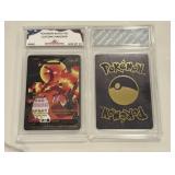 Pokï¿½mon Black Foil Custom Charizard Card