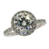 14k Gold Brilliant XXX 2.91 ct Lab Diamond Ring