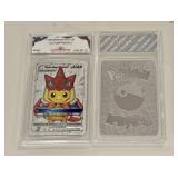 Pokï¿½mon Silver Foil Custom Pikachu Card